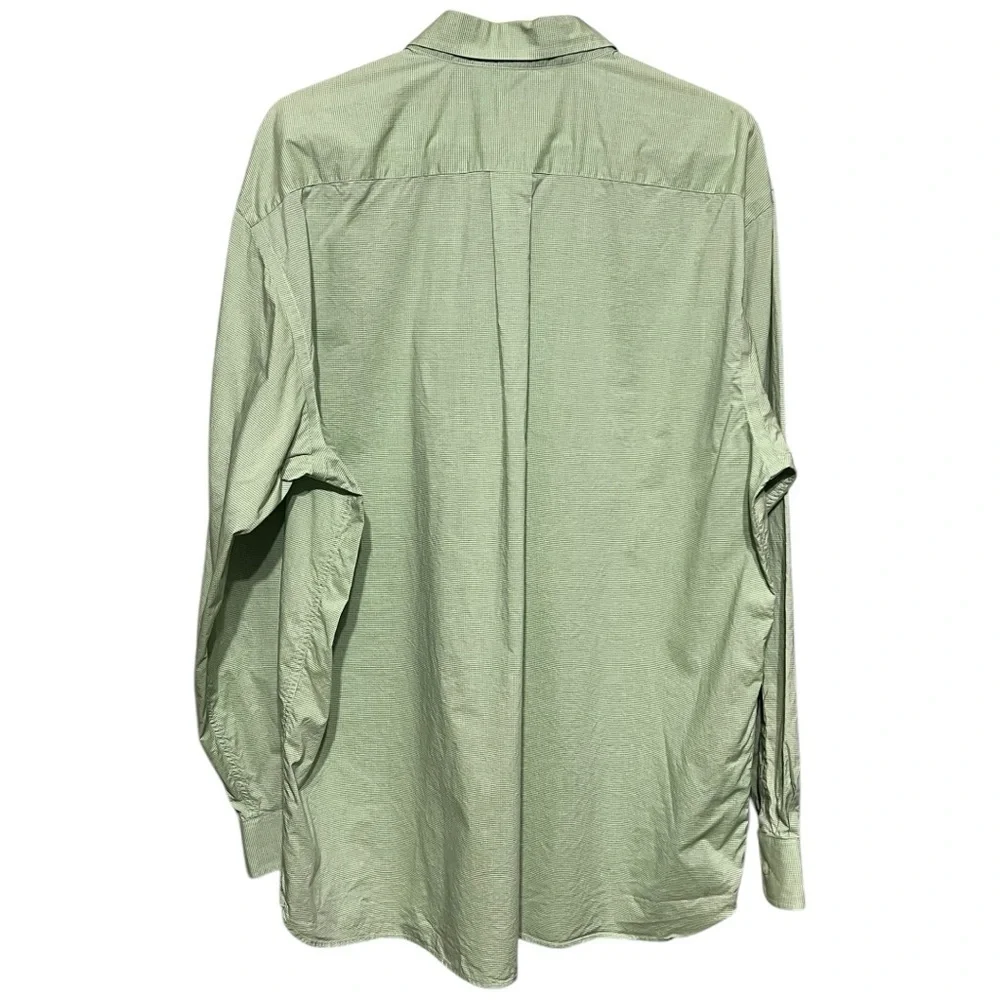 Daniel Cremieux Plaid Long Sleeve Button Down Shirt Green White Men’s XL
